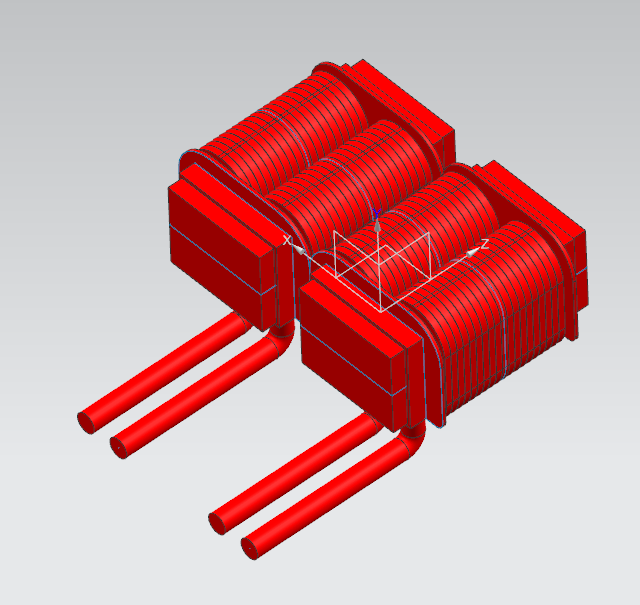 PMT-NPV100X70 300 A inductor engineering structure rendering